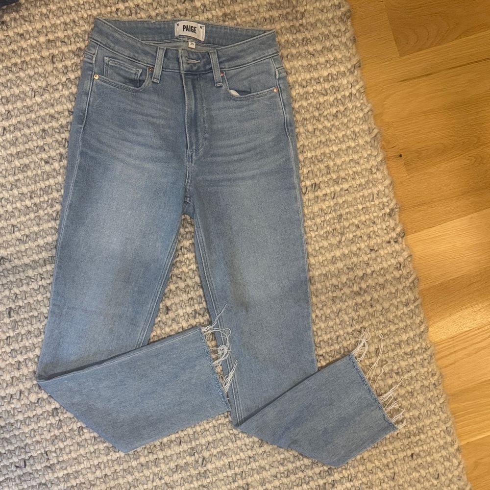PAIGE Cindy crop raw Ankle Jeans